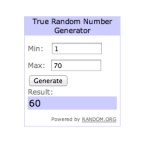 Random Sumber Generator Results