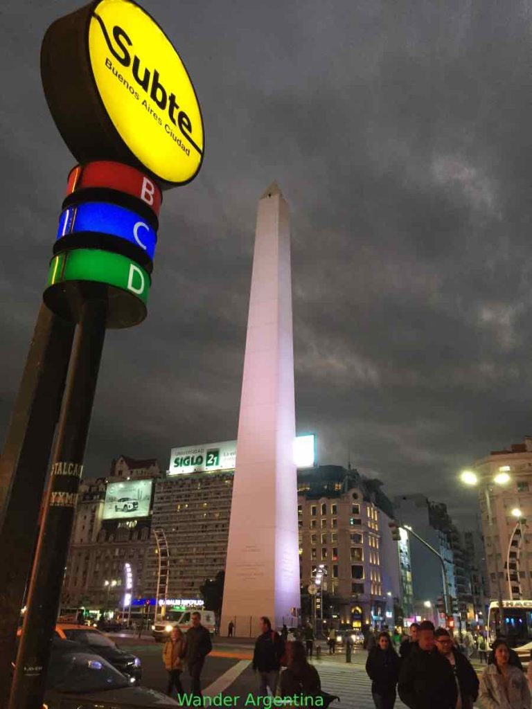 Subte station in downtown Buenos Aires 