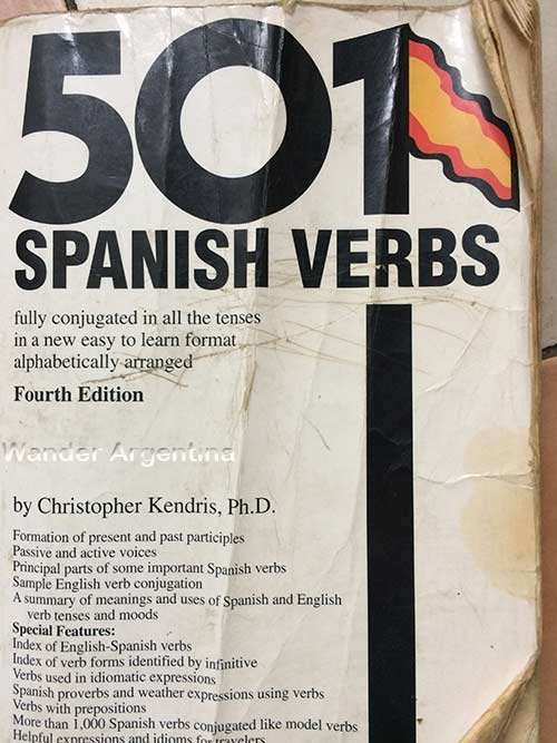 A picture of the book 501 Spanish Verbs 