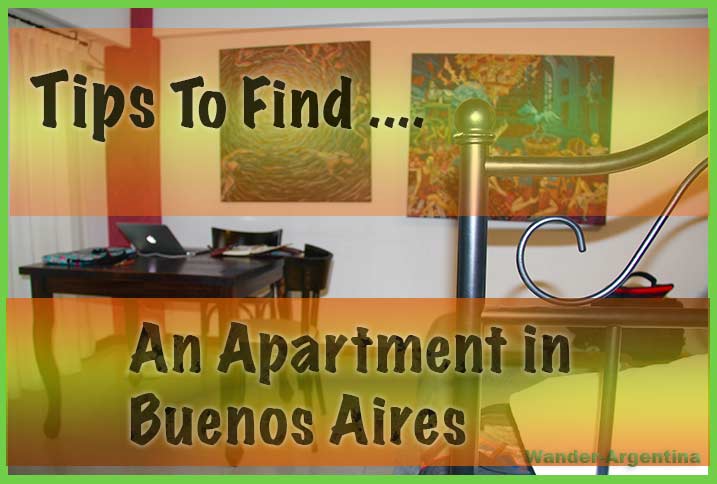 Tips to find an apartment in Buenos Aires (with sample rental property in background)